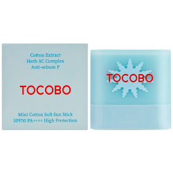 Себорегулирующий солнцезащитный стик для лица Tocobo Cotton Soft Sun Stick SPF50 + PA++++
